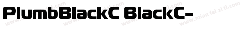 PlumbBlackC BlackC字体转换